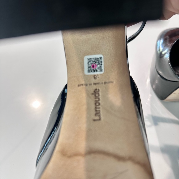 Larroude Glossy Black Heels - Picture 6 of 8